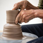 Clay Loft 2019, demonstration by Ruthanne Tudball